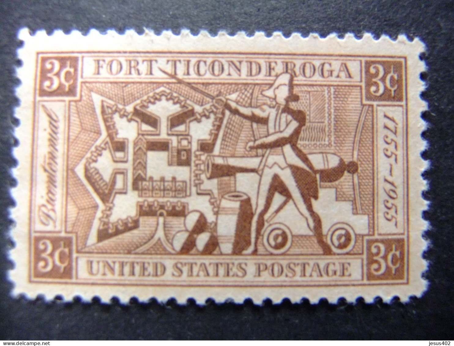 ESTADOS UNIDOS / ETATS-UNIS D'AMERIQUE 1955 / 2 CENT. FUERTE TICONDEROGA YVERT 607 ** MNH - Unused Stamps