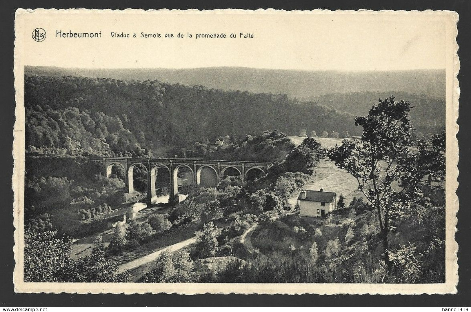 Herbeumont Viaduc & Semois Vus De La Promenade Du Faîté Luxembourg Htje - Herbeumont