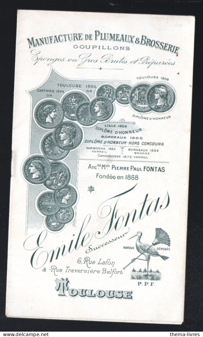 Toulouse (31)  Catalogue EMILE FONTAS  Manufacture Plumeaux Et Brosserie (PPP46608) - Pubblicitari