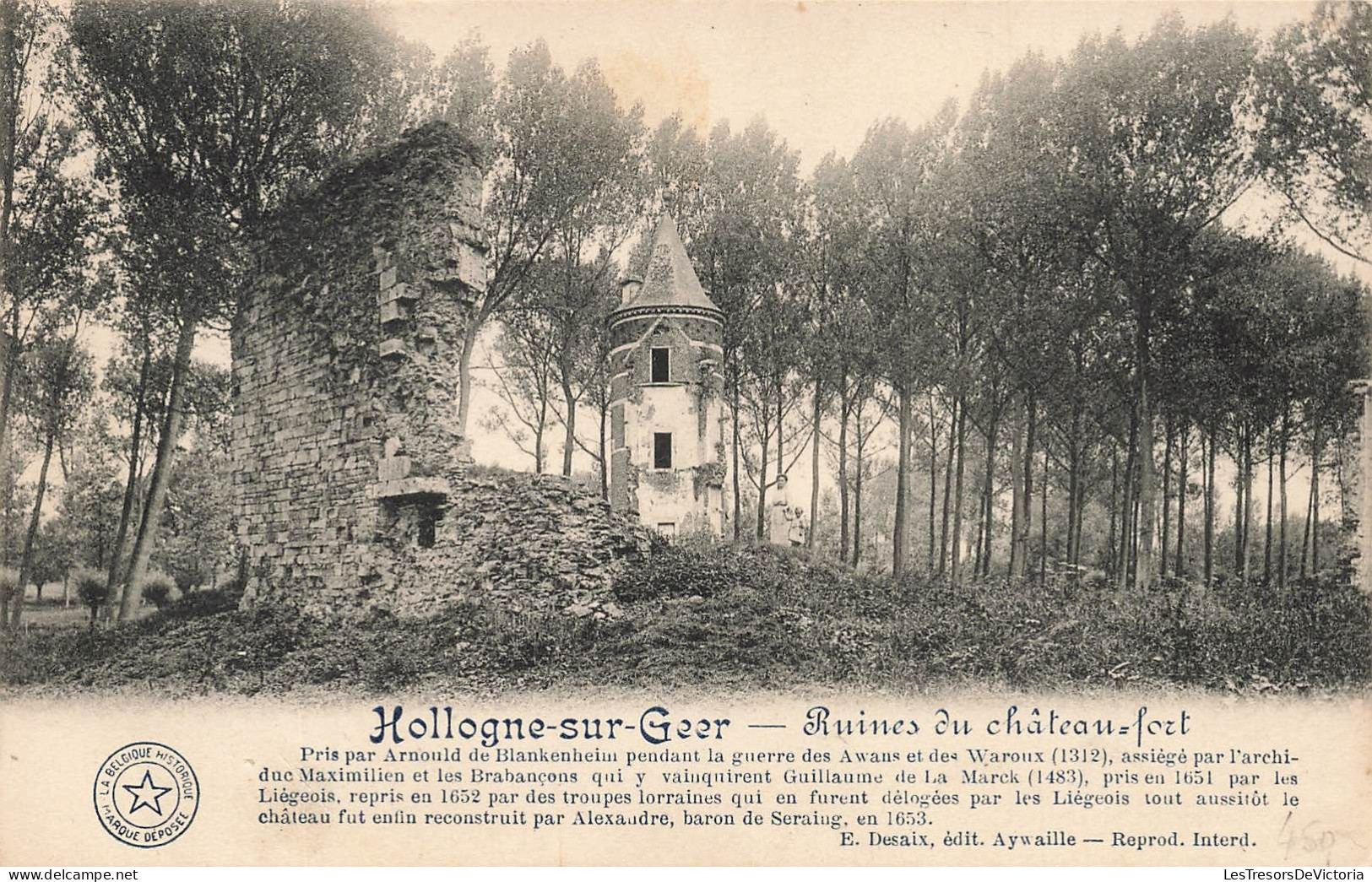 BELGIQUE - Hollogne Sur Geer - Vue Générale - Vue Sur Les Ruines Du Château Fort- Carte Postale Ancienne - Geer