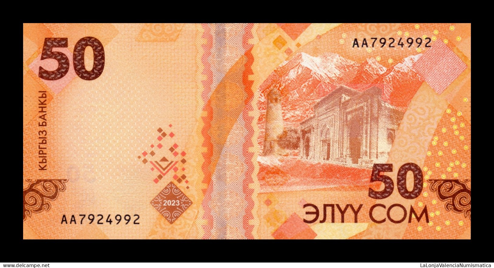 Kirguistán Kyrgyzstan 50 Som 2023 (2024) Pick 35 New Sc Unc - Kirguistán