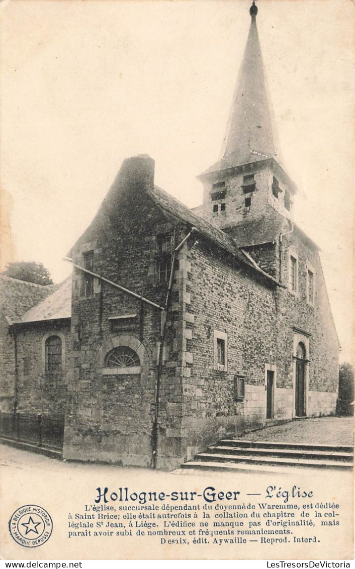 BELGIQUE - Hollogne Sur Geer - Vu Générale - à L'extérieur De L'église - Carte Postale Ancienne - Geer