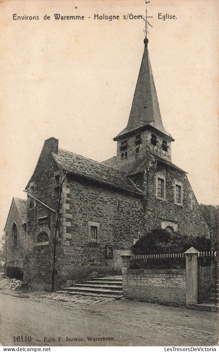 BELGIQUE - Hollogne Sur Geer - Vu Générale - à L'extérieur De L'église - Carte Postale Ancienne - Geer