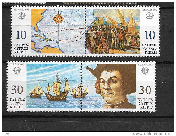 1992 MNH Cept Cyprus - 1992