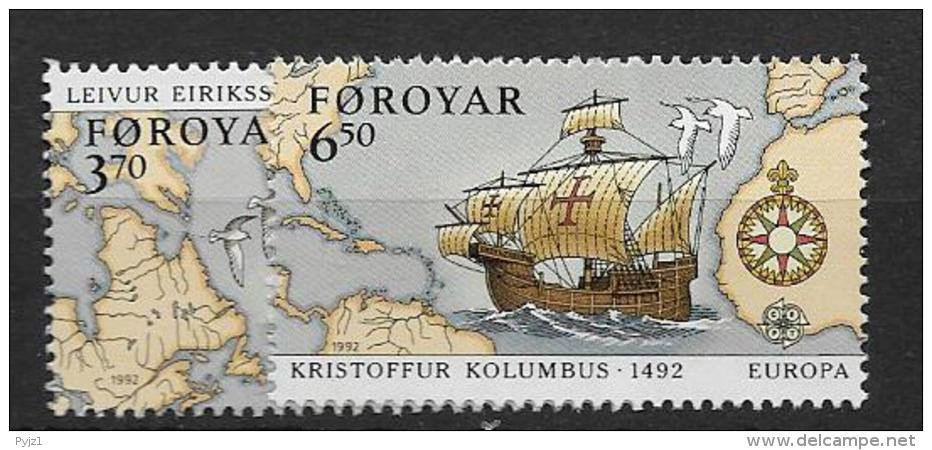 1992 MNH Cept Faroe Islands (stamps From Block) - 1992