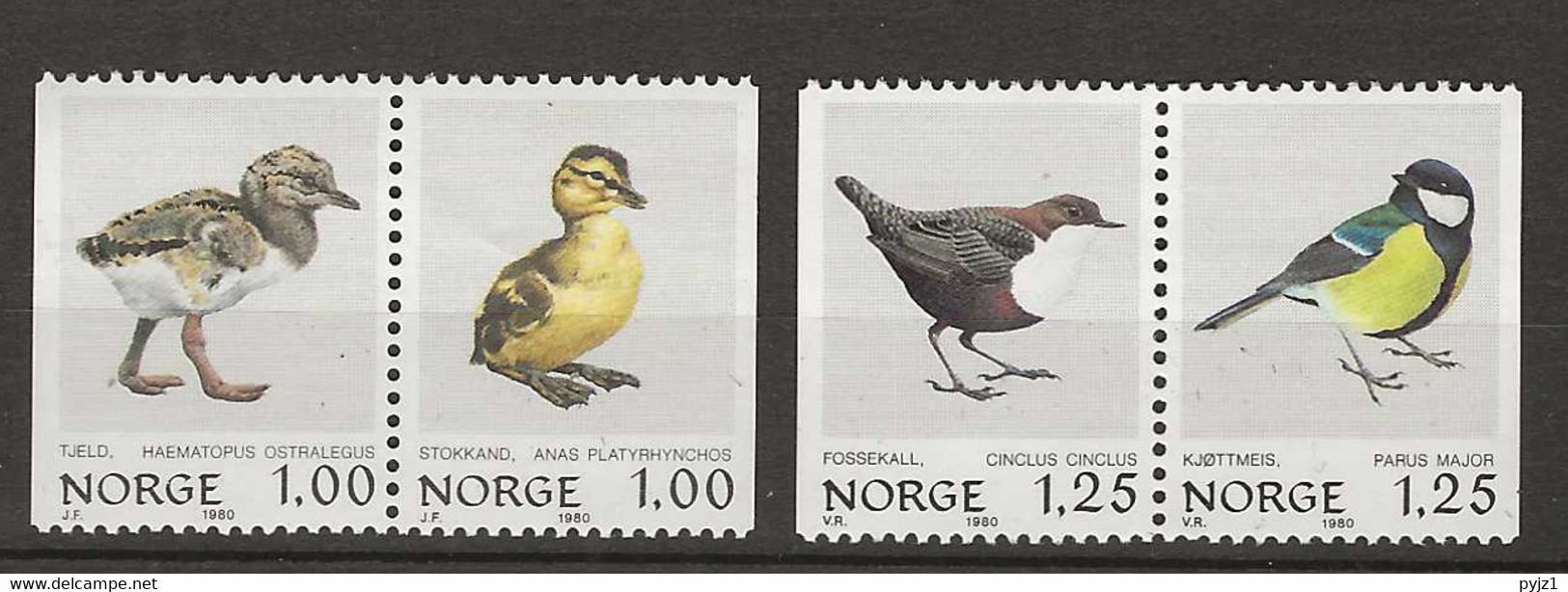 1980 MNH Norway, Mi 811-14 Postfris** - Neufs