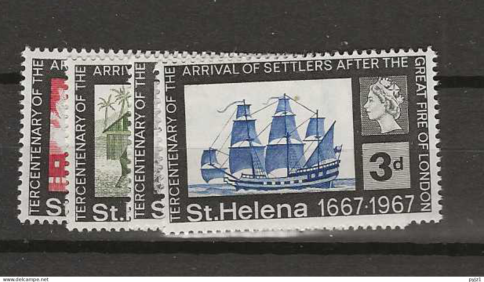 1967 MNH Saint Helena Mi 184-87 Postfris** - Isla Sta Helena