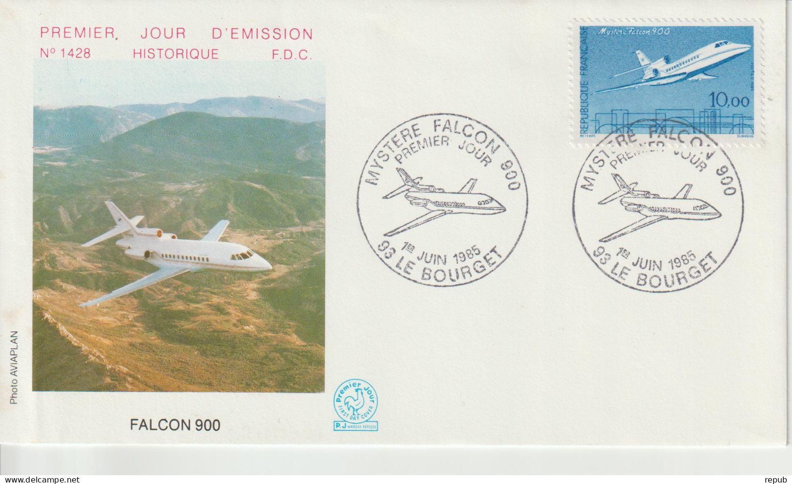 France FDC 1985 Falcon 2372 - 1980-1989