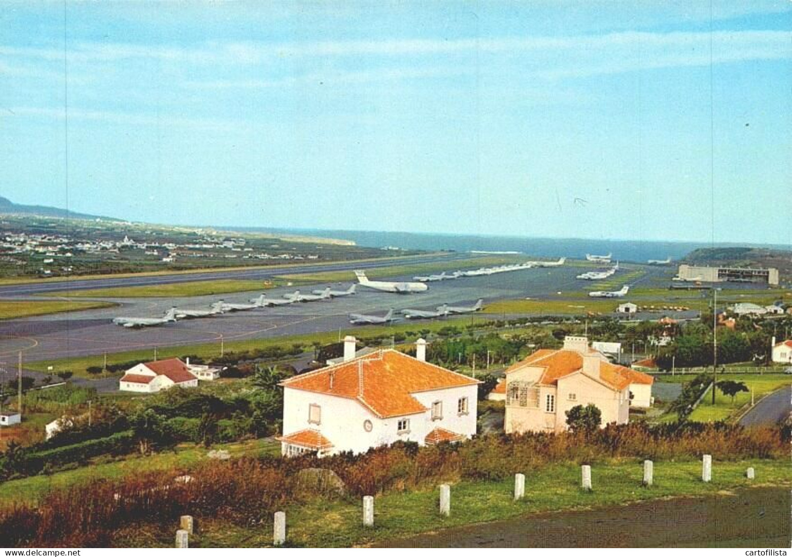 ILHA TERCEIRA , Açores - Vista Parcial E Aeroporto Das Lages  (2 Scans) - Açores