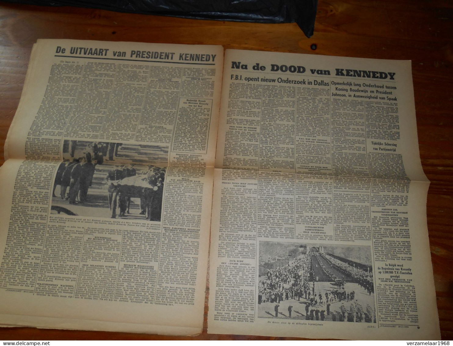 De Moord op : PRESIDENT KENNEDY , origenele krantknipsels uit : 1963 -- ( ismo 21 )