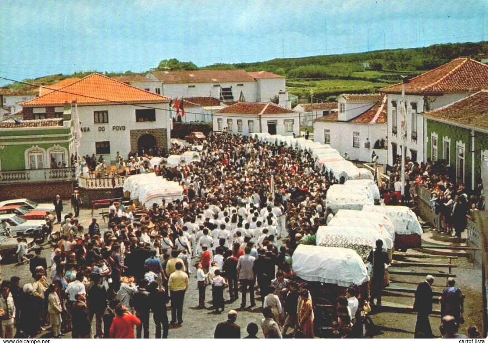 ILHA TERCEIRA , Açores - Festa Espirito Santo E Carros De Toldos  (2 Scans) - Açores