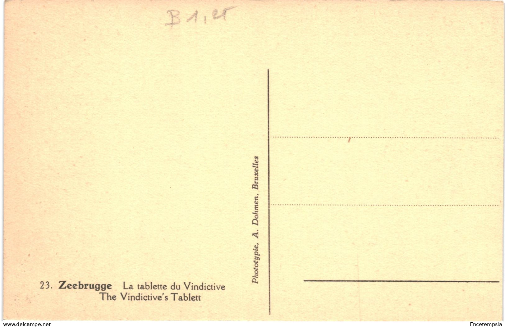 CPA Carte Postale  Belgique Zeebrugge  Tablette Du Vindictive    VM78209 - Zeebrugge