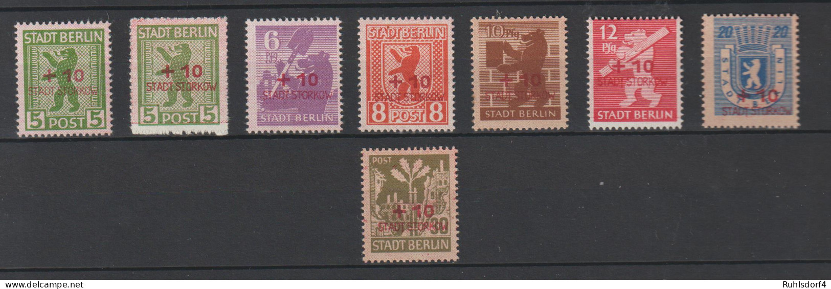 Storkow 1 - 8, ** (MNH) - Other & Unclassified