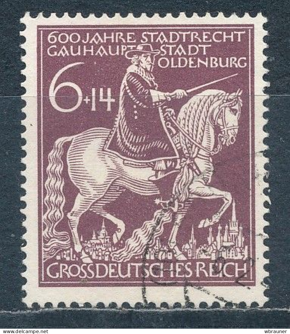 Deutsches Reich 907 Plattenfehler  VI Gestempelt Mi. 100,- - Abarten & Kuriositäten