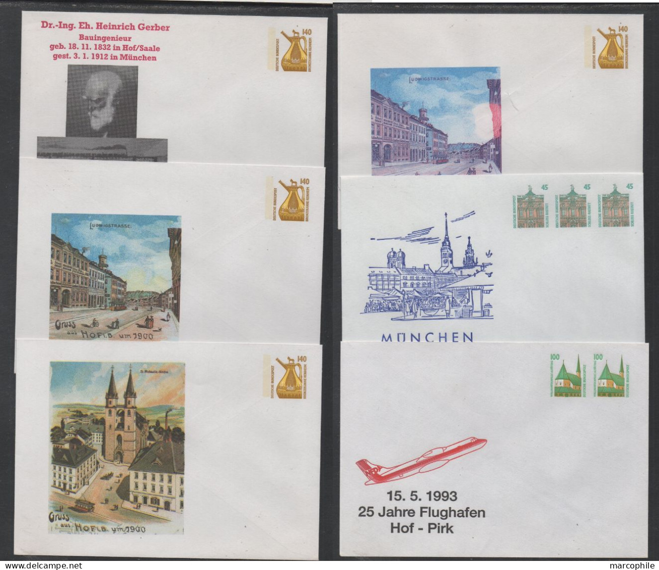 BRD - ALLEMAGNE RFA / 1969-99 - 30 PRIVATGANZSACHEN - ENTIERS POSTAUX PRIVES  / 5 BILDER (ref 3822) - Cartoline Private - Nuovi