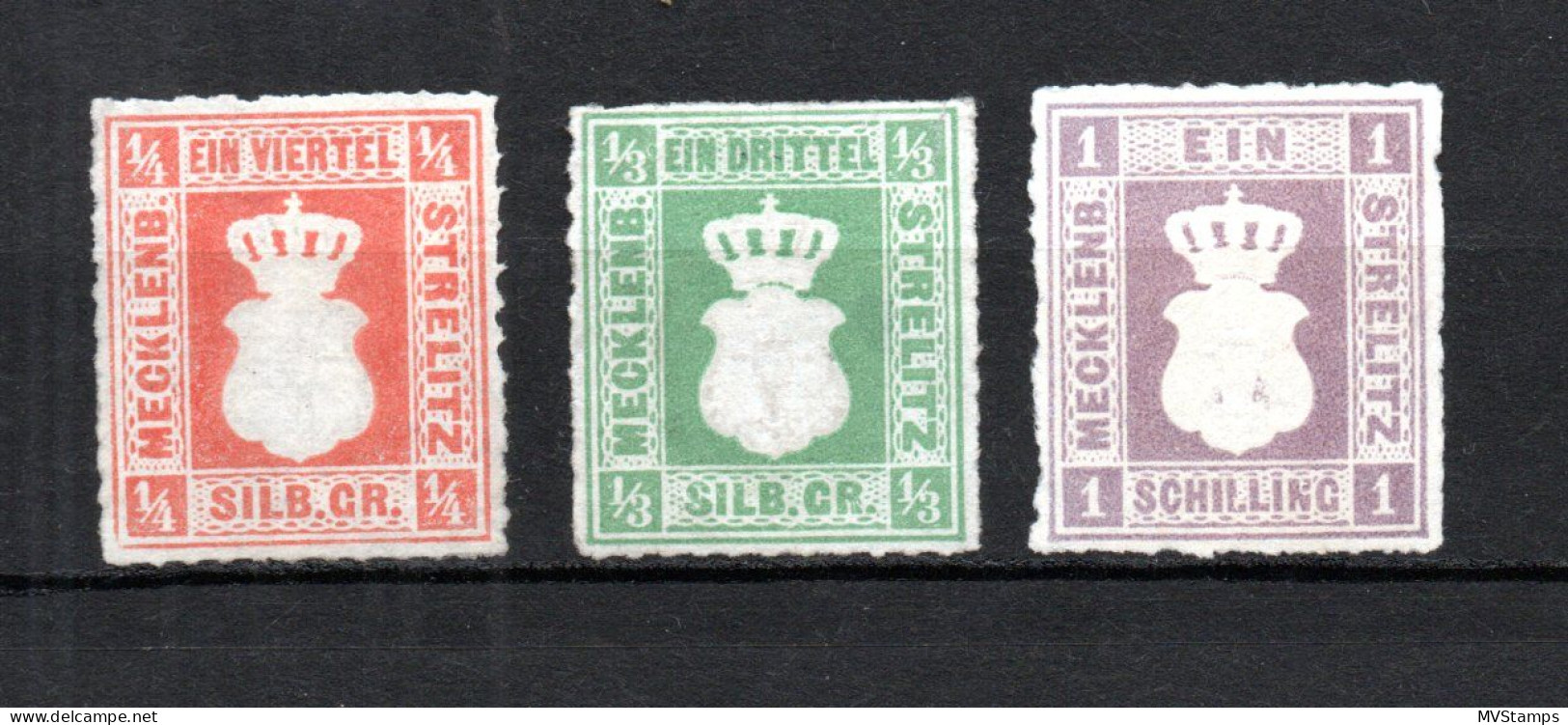 Mecklenburg-Strelitz 1864 Freimarke 1/3 Landeswappen Ungebraucht/ohne Gummi - Mecklenburg-Strelitz