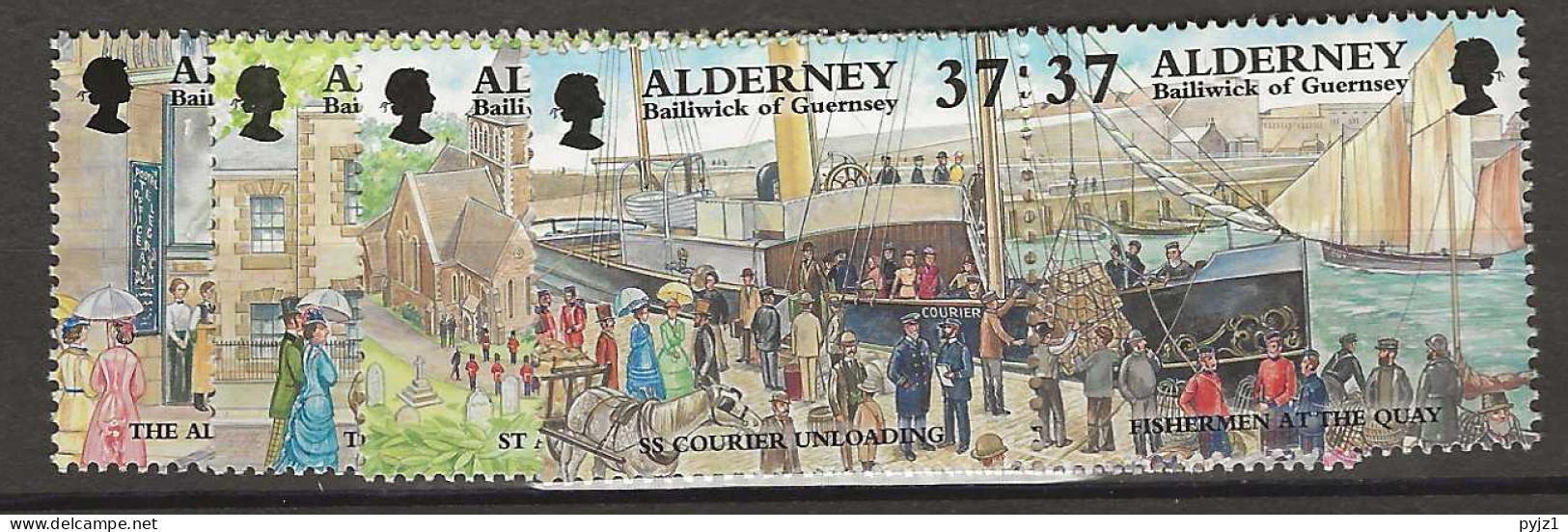 1998 MNH Alderney Mi 121-28 Postfris** - Alderney