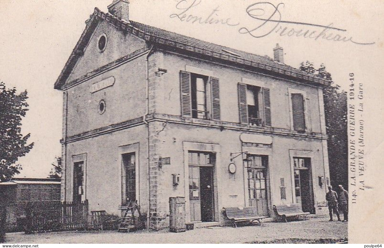 La Veuve - La Gare : Vue Intérieure - Bétheniville