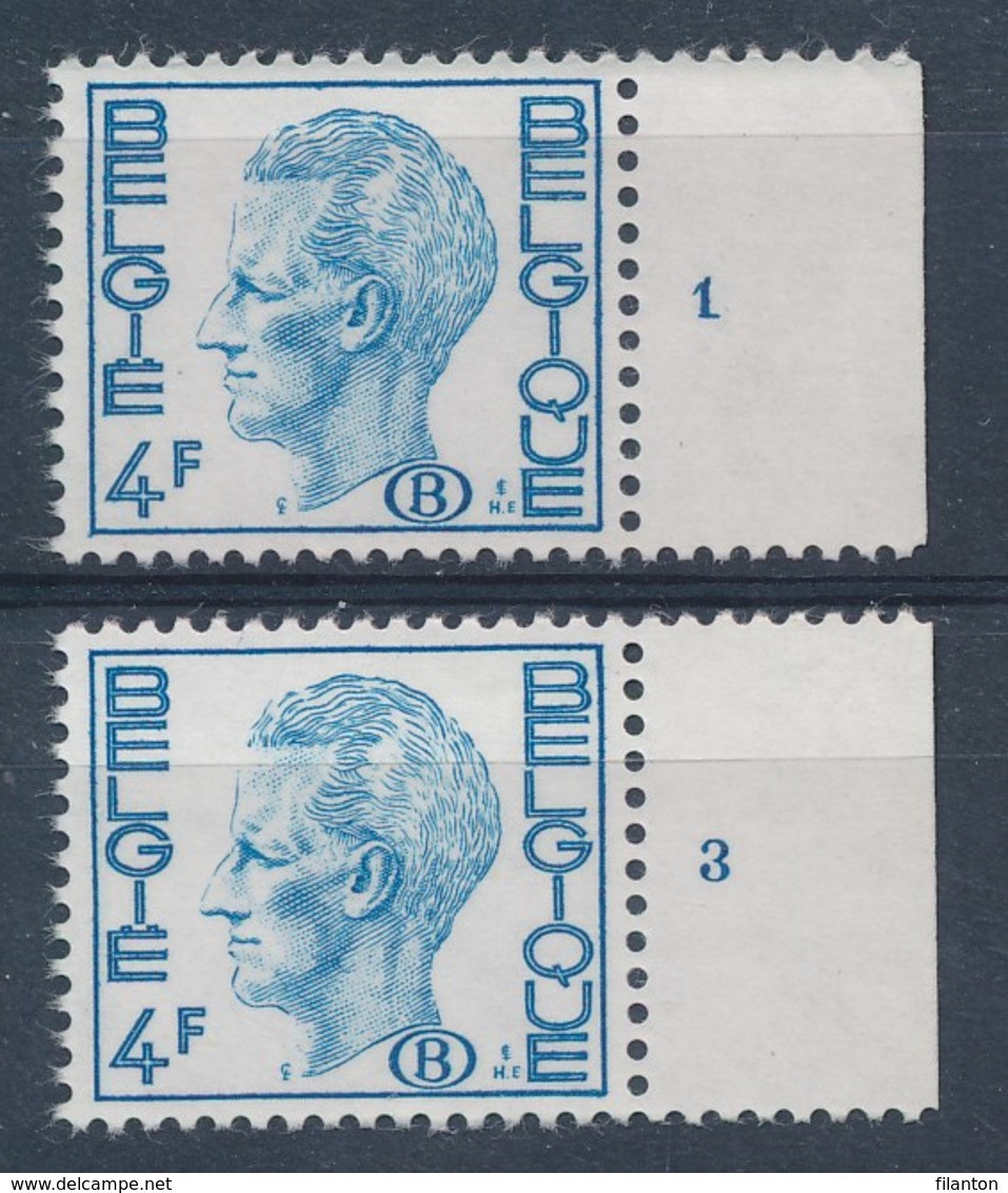 BELGIE - OBP D/S Nr 69 - Dienst/Service -  PLAATNUMMER 1 & 3 - MNH** - Andere & Zonder Classificatie