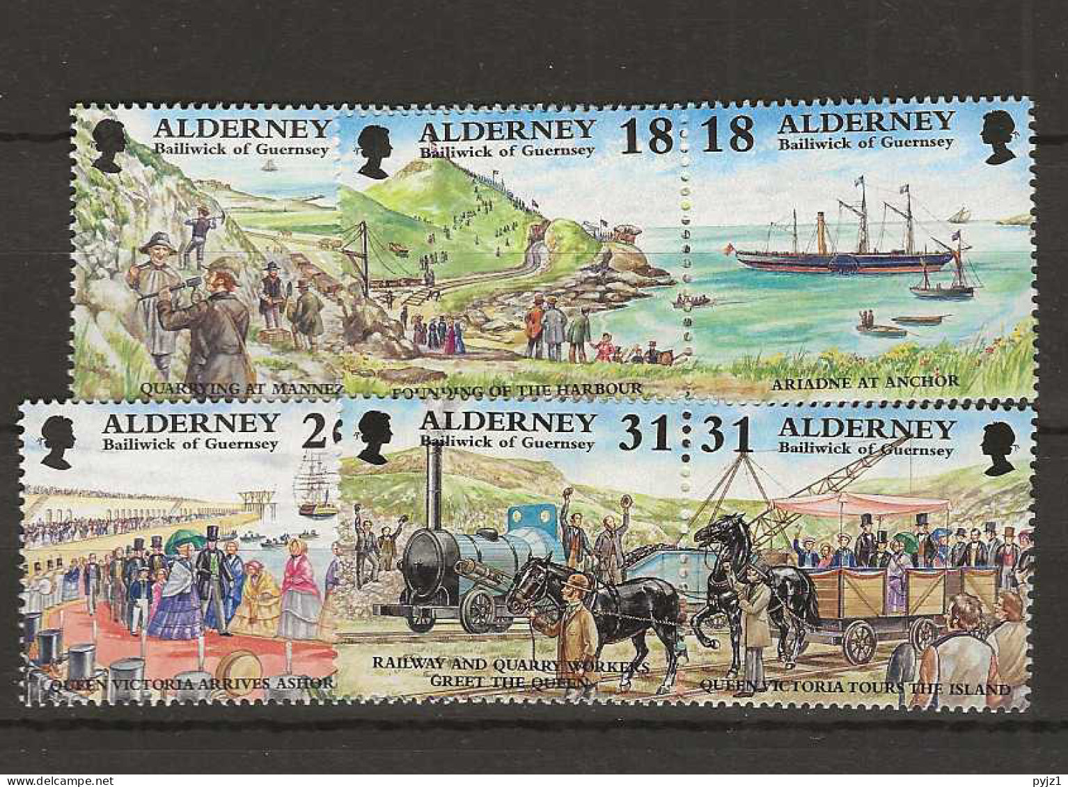 1997 MNH Alderney Mi 108-15 Postfris** - Alderney