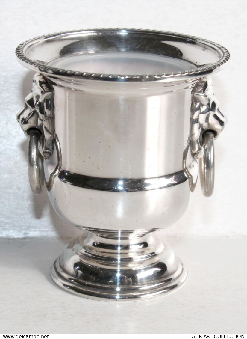 VINERS OF SHEFFIELD - PETIT SEAU, TIMBALE, COUPE En ARGENT PLAQUÉ A TETE DE LION / ART DE LA TABLE & DECORATIF (1102.26) - Silverware