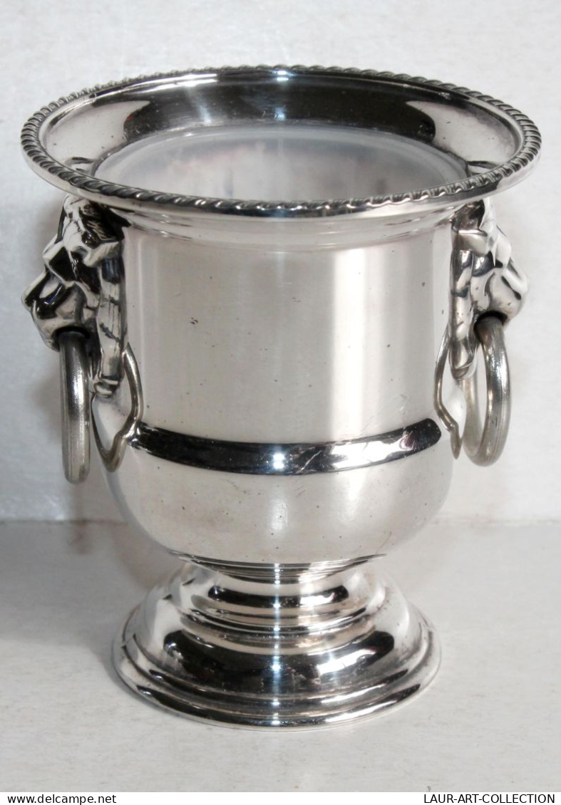 VINERS OF SHEFFIELD - PETIT SEAU, TIMBALE, COUPE En ARGENT PLAQUÉ A TETE DE LION / ART DE LA TABLE & DECORATIF (1102.26) - Plata