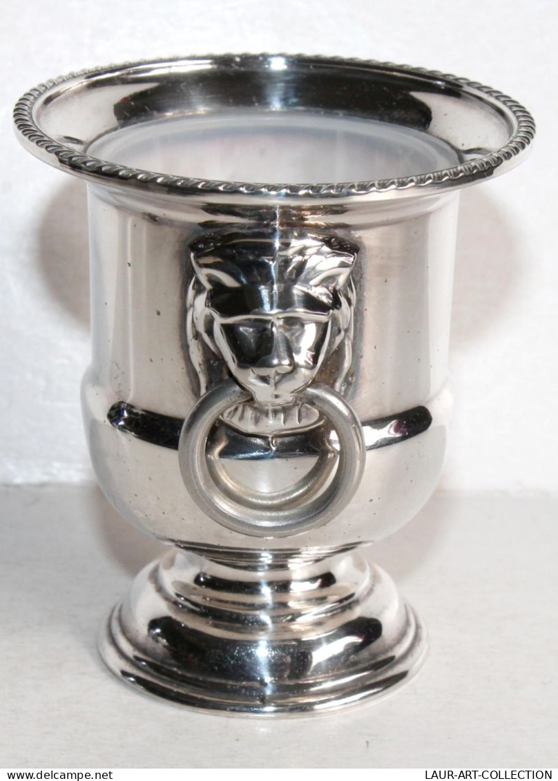 VINERS OF SHEFFIELD - PETIT SEAU, TIMBALE, COUPE En ARGENT PLAQUÉ A TETE DE LION / ART DE LA TABLE & DECORATIF (1102.26) - Silverware