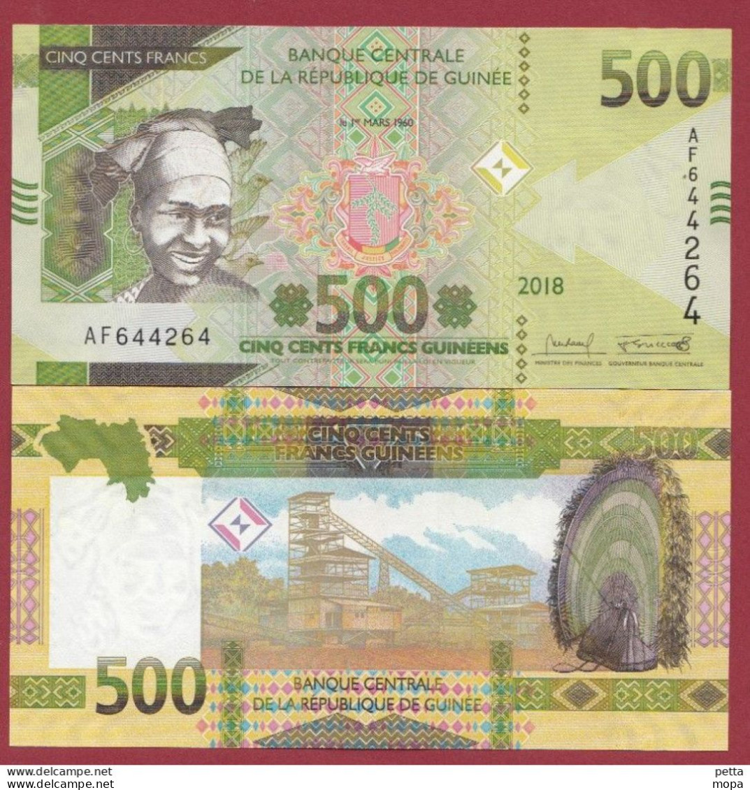 Guinée--500 Francs --2018--UNC--(135) - Guinea