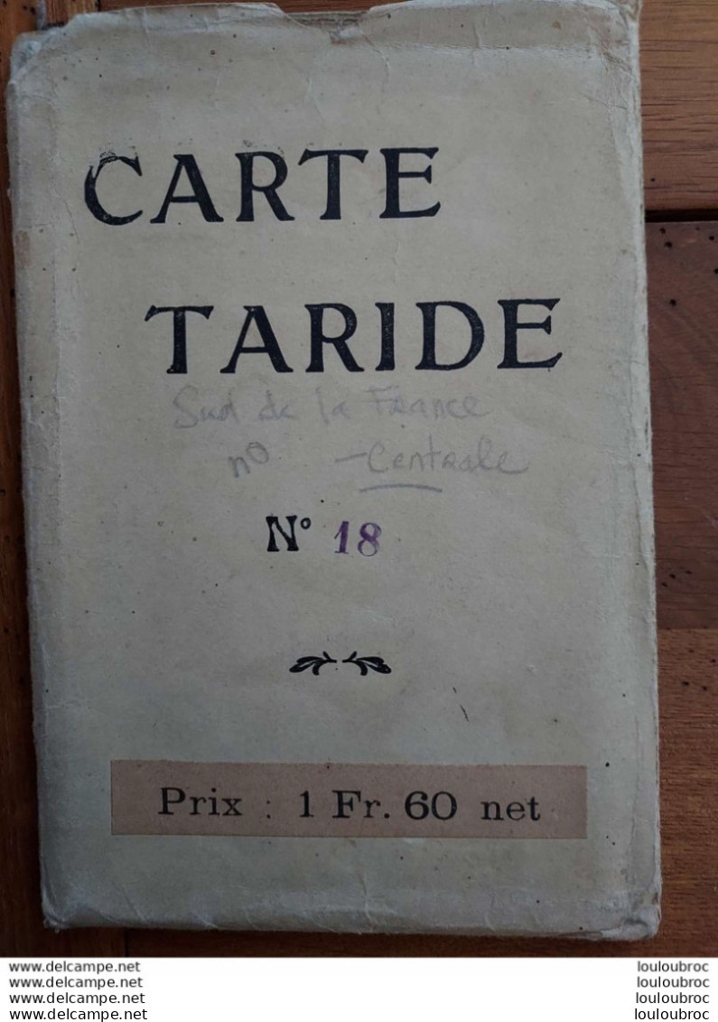 CARTE TARIDE N°18  PRIVAS MENDE - Cartes Routières