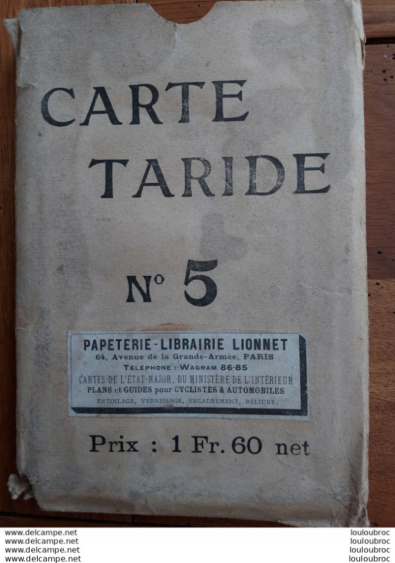 CARTE TARIDE N°5 BRETAGNE - Cartes Routières