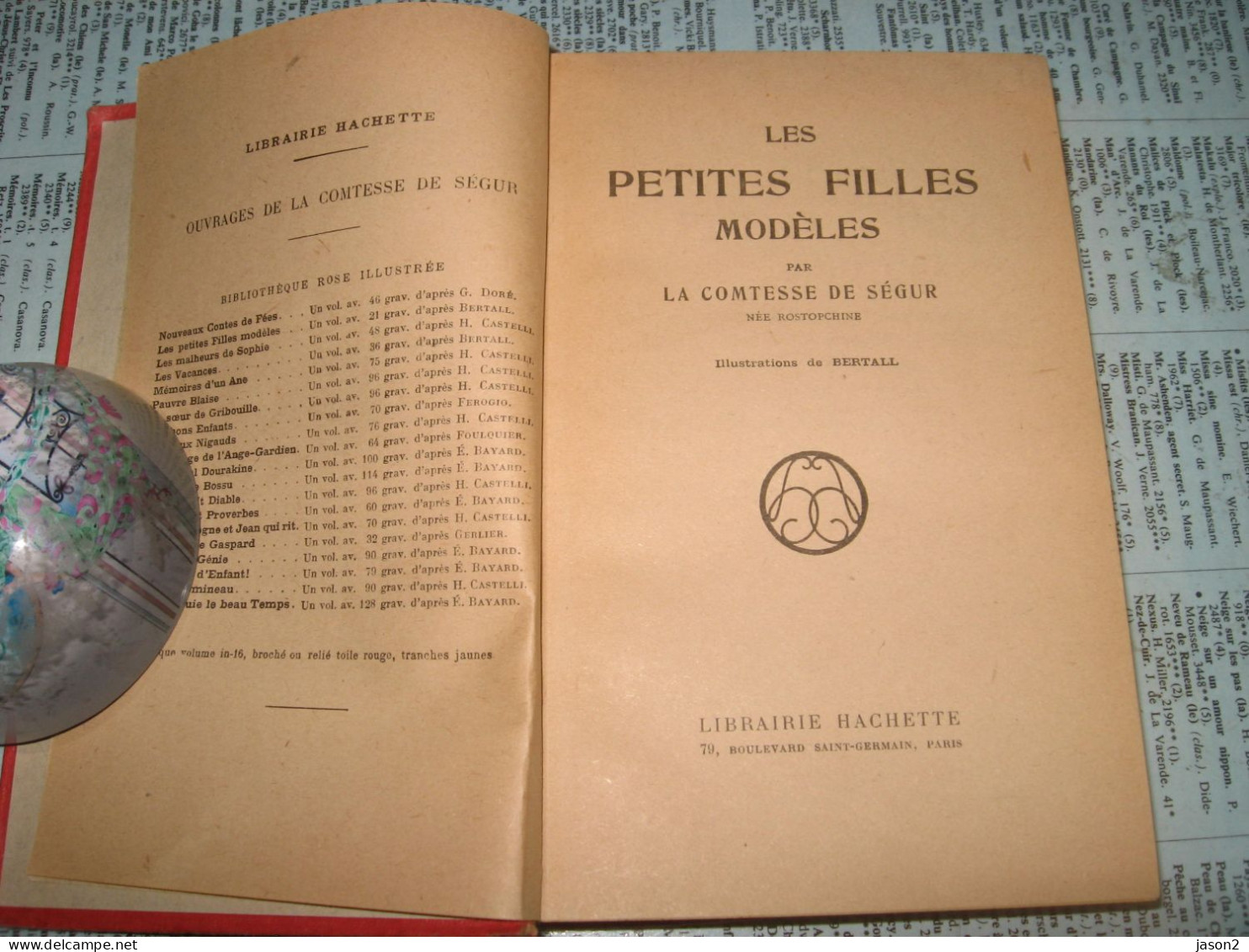 Ancien Livre B Rose Hachette Les Petites Filles Modeles C De Segur - - Biblioteca Rosa