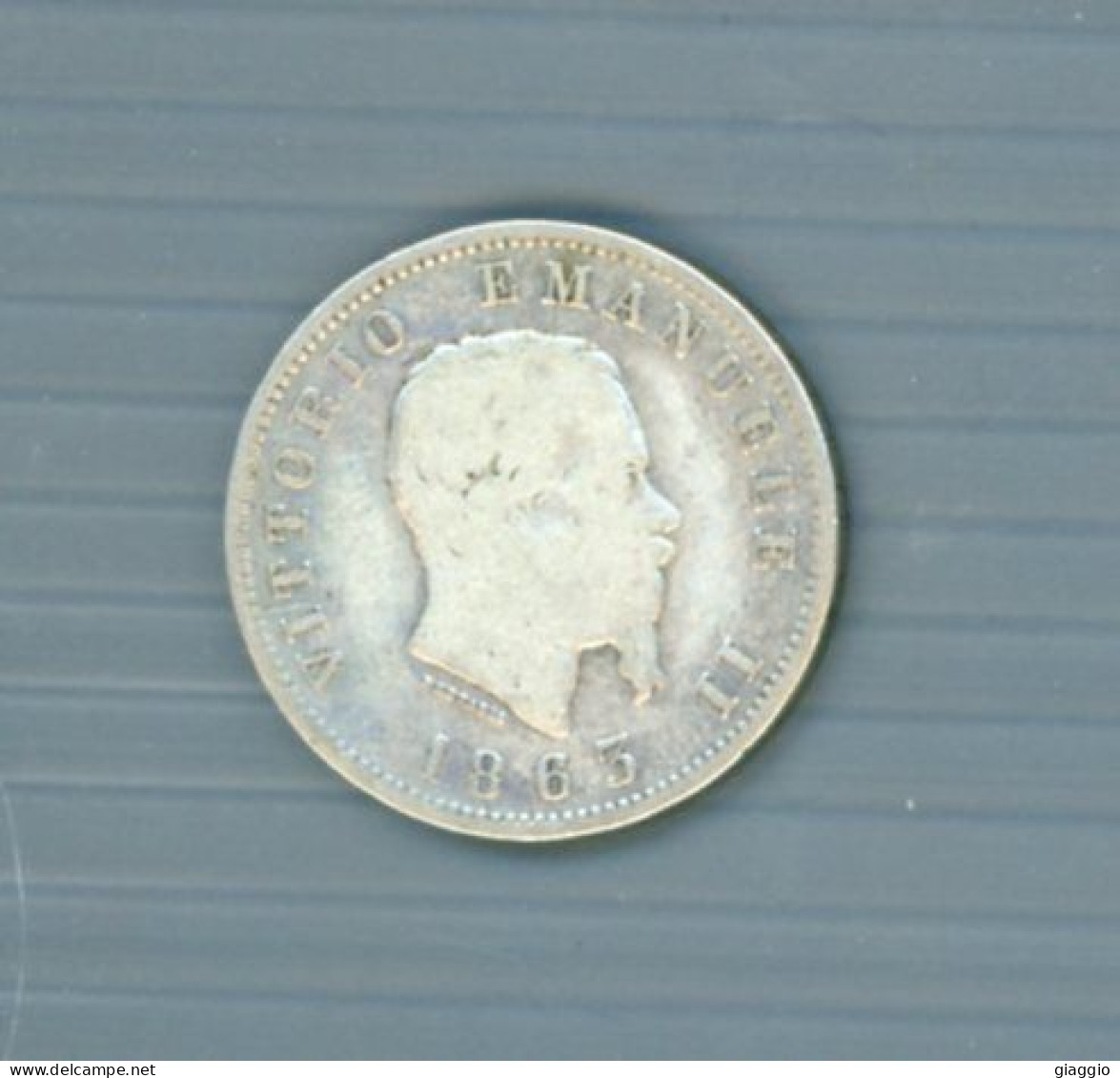 °°° Moneta N. 764 - Italia Regno Vittorio Emanuele 2° Lire 1 1863 Silver °°° - 1861-1878 : Victor Emmanuel II.