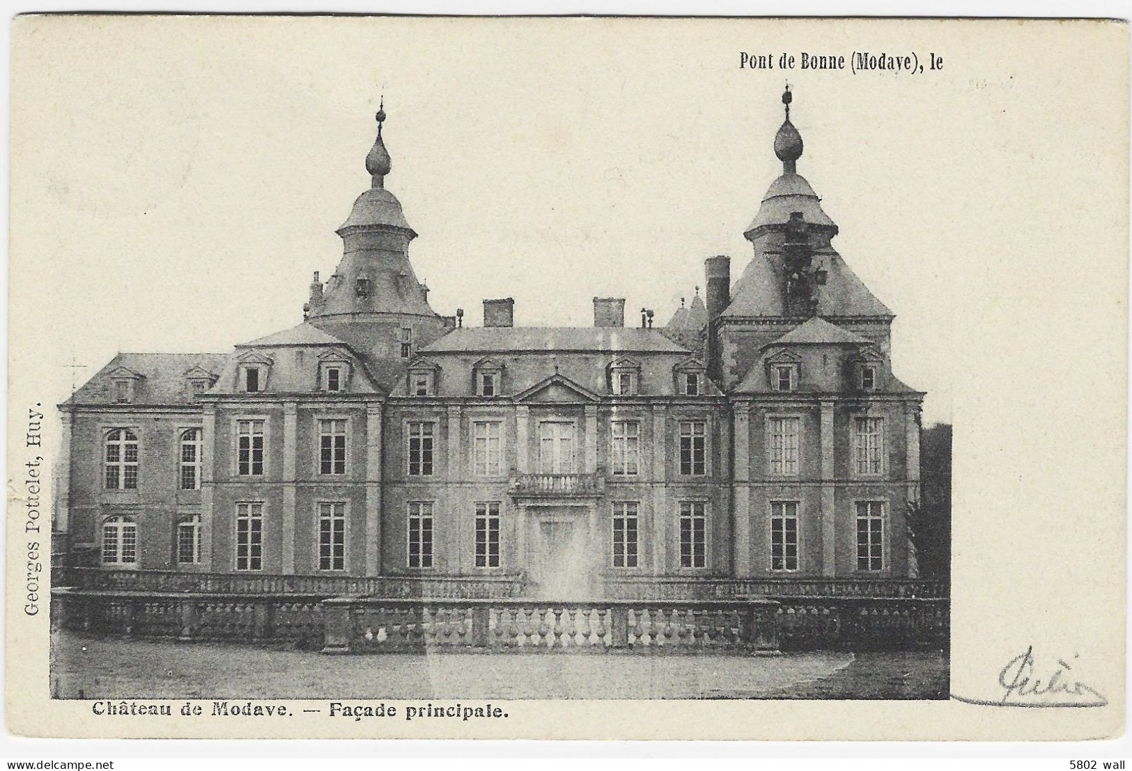 MODAVE : Le Château - Façade Principale - 1901 - Modave