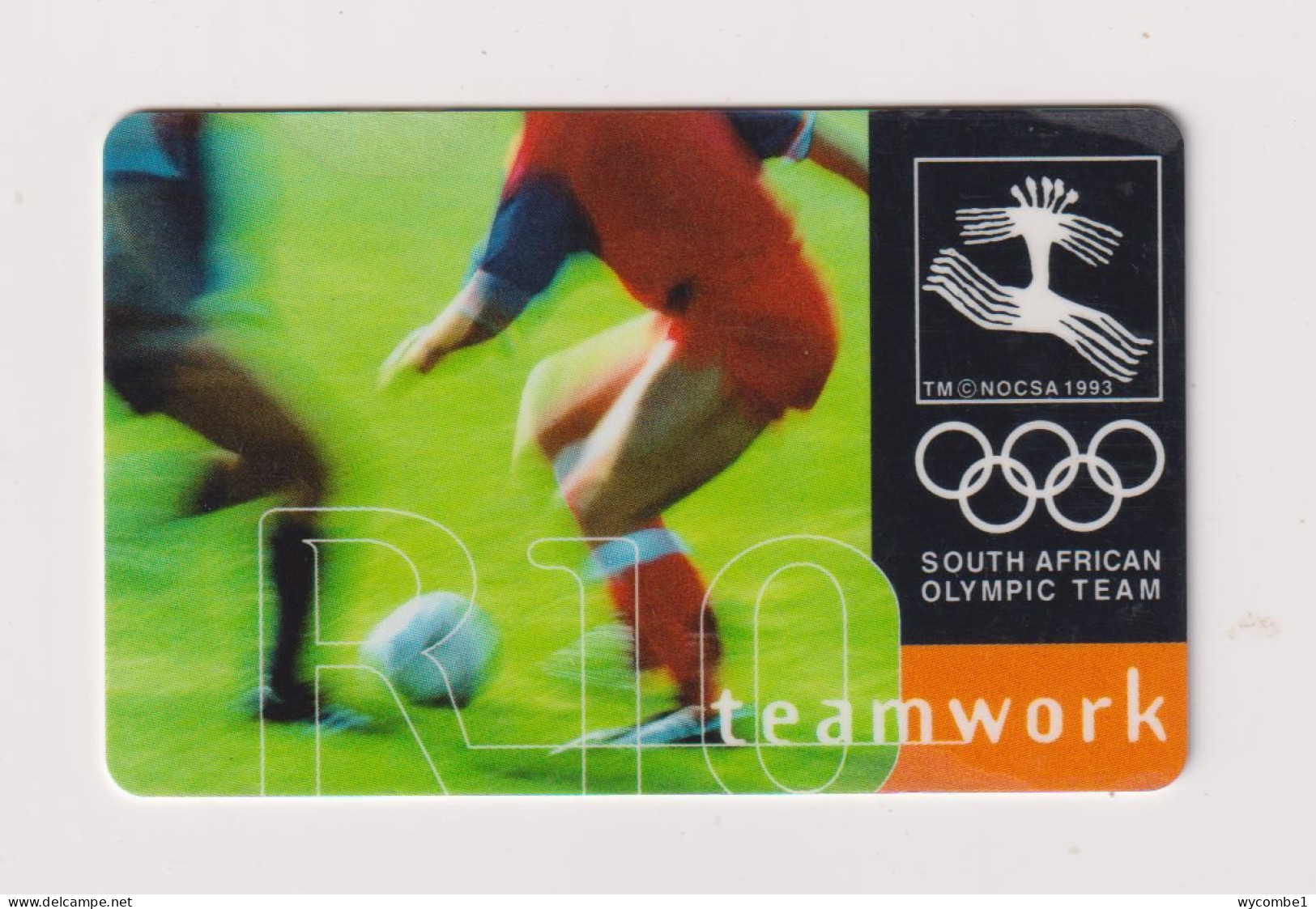 SOUTH AFRICA  -  Olympic Football Chip Phonecard - Sudafrica
