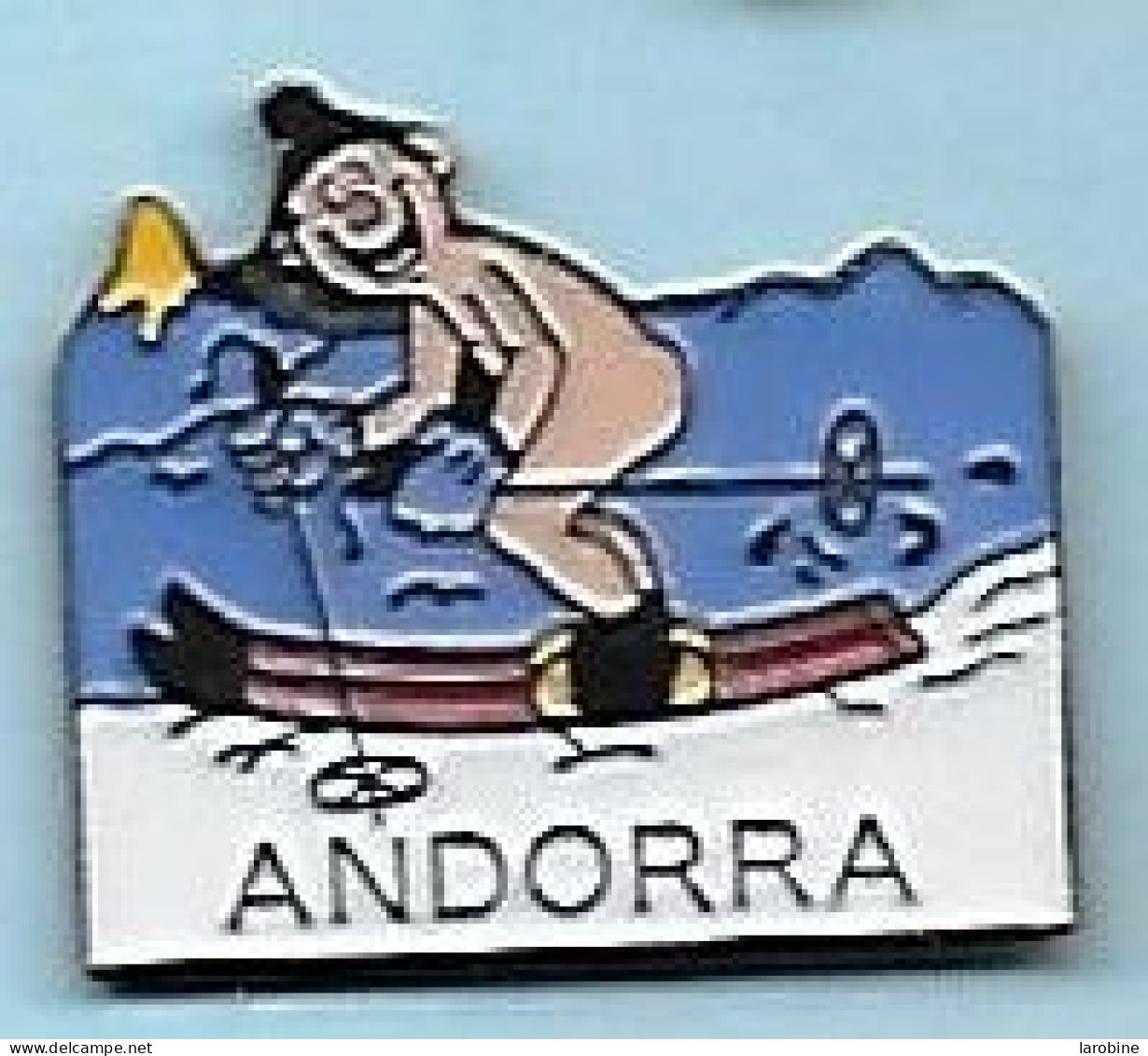 @@ Ski Skieur Nu Andorra Principauté Andorre @@sp562a - Invierno