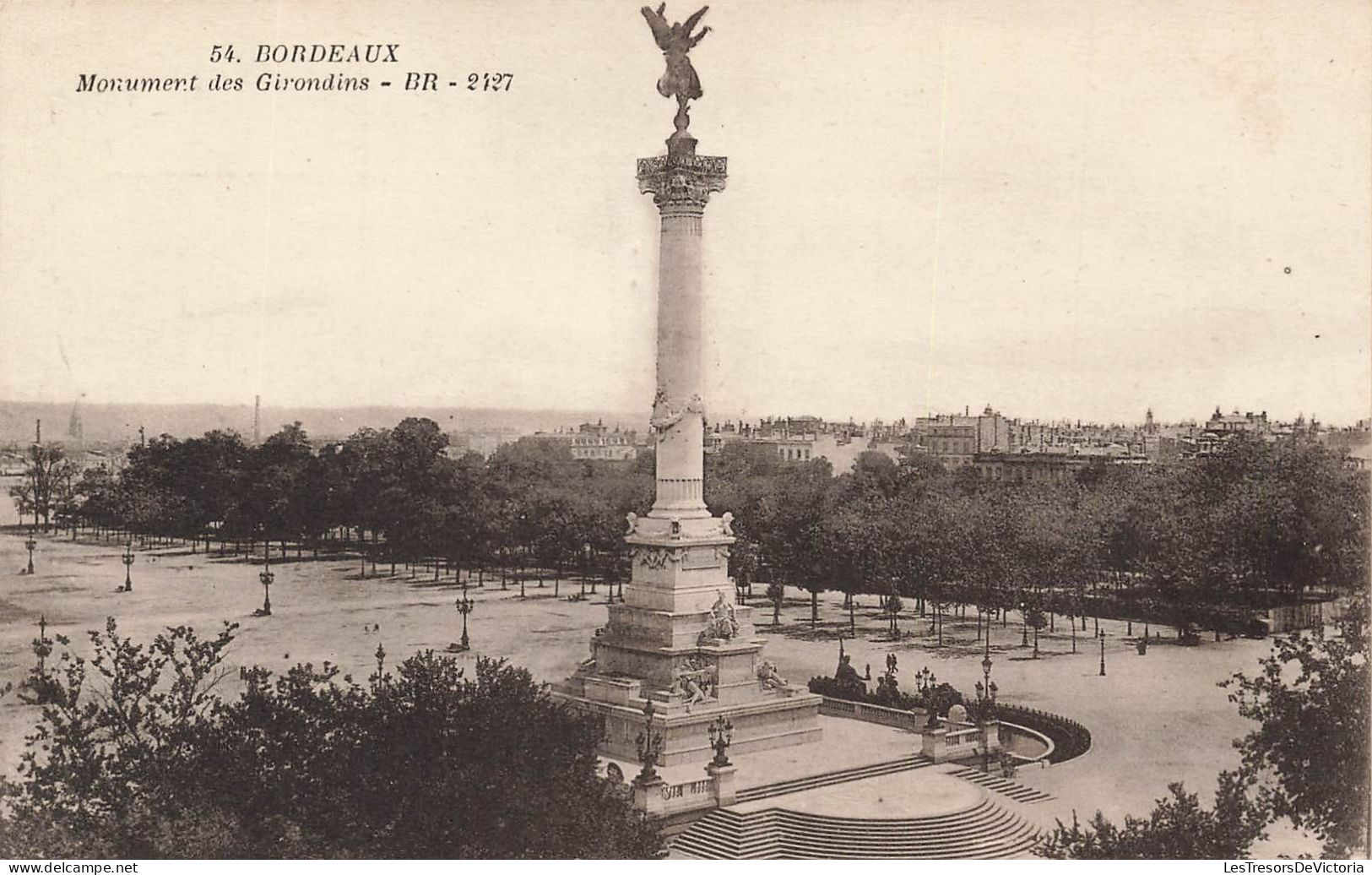 FRANCE - Bordeaux - Monument Des Girondins - BR - Dos Non Divisé - Carte Postale Ancienne - Bordeaux