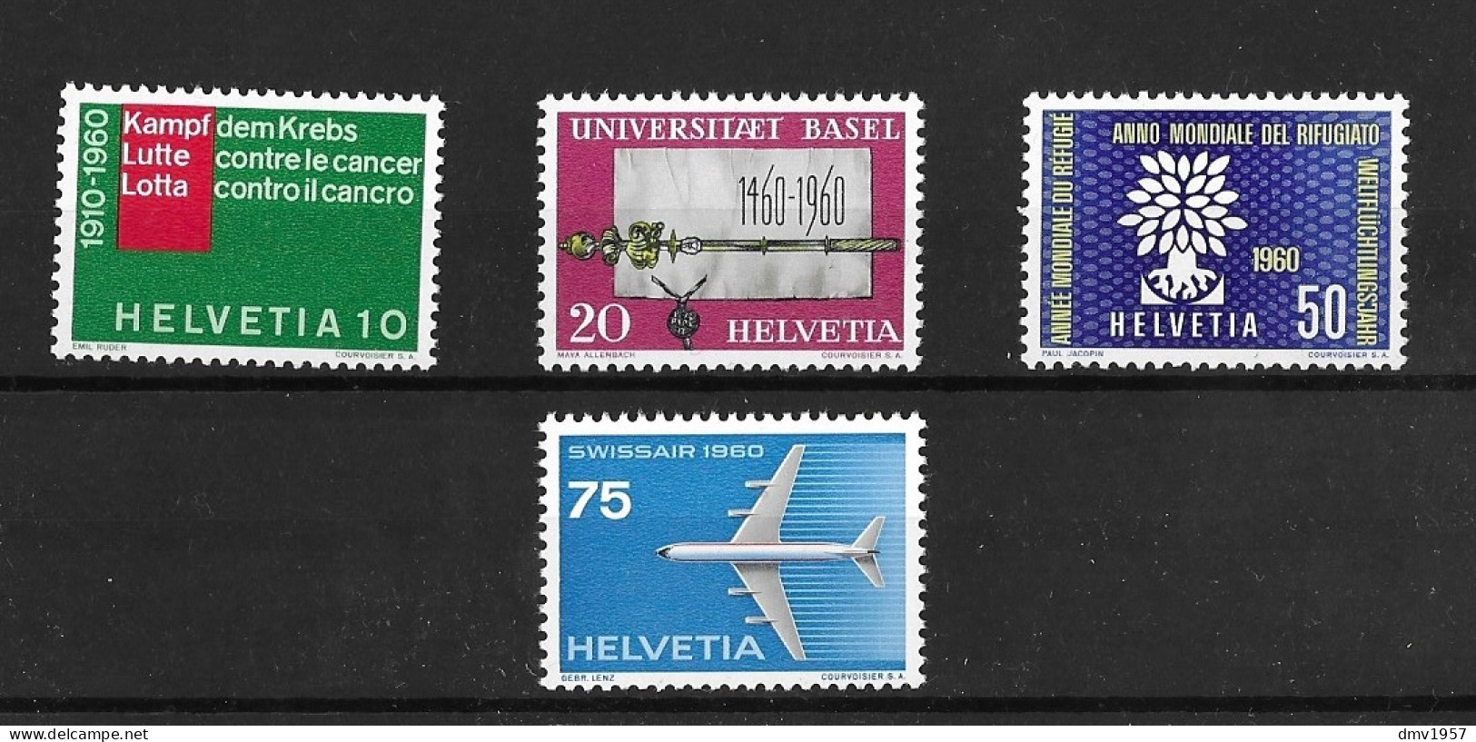 Switzerland 1960 MNH Publicity Issue. Inscr 1460-1960 Or 1960 Sg 610/3 - Nuevos