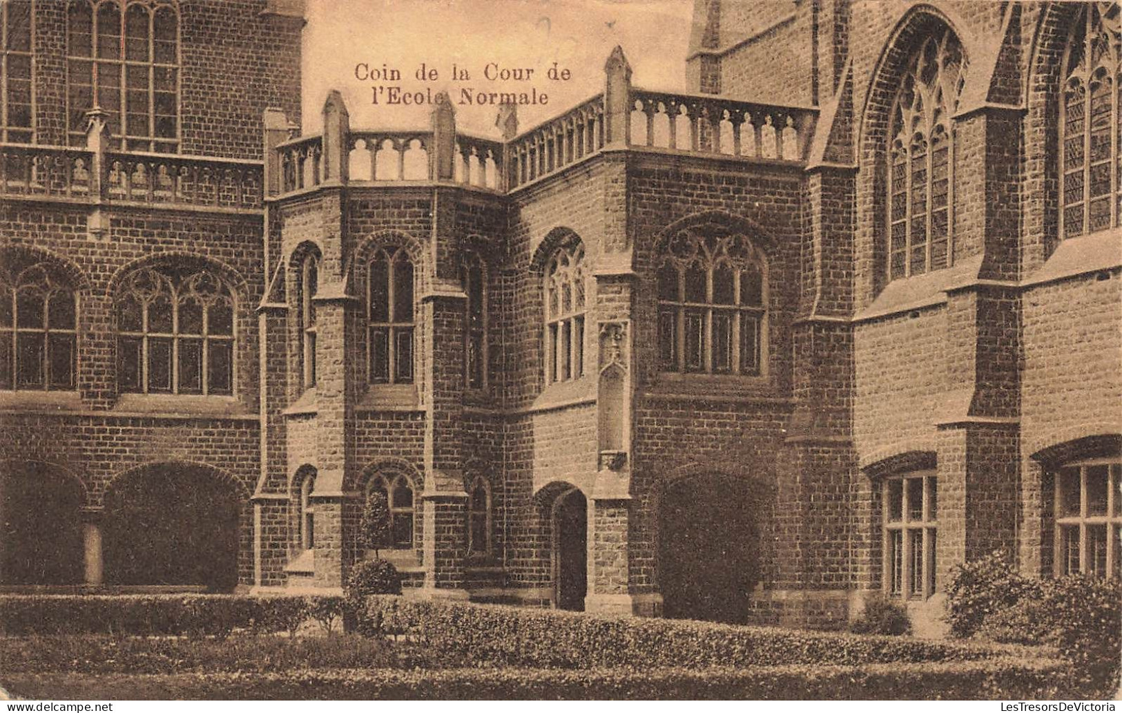 BELGIQUE - Coin De La Cour De L'école Normale - Vue Générale - Carte Postale Ancienne - Sint-Katelijne-Waver