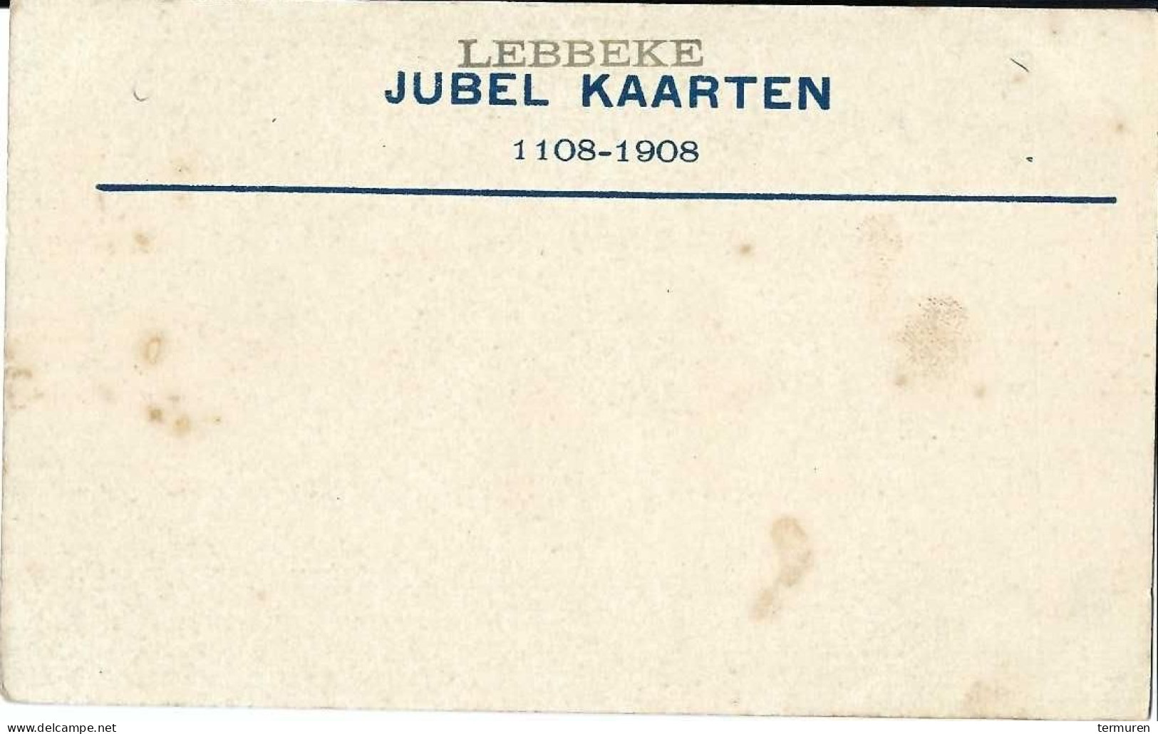 Lebbeke:Jubelkaart 1908 -Zuidwesterzicht Der Kerk OLV Van Lebbeke - Lebbeke
