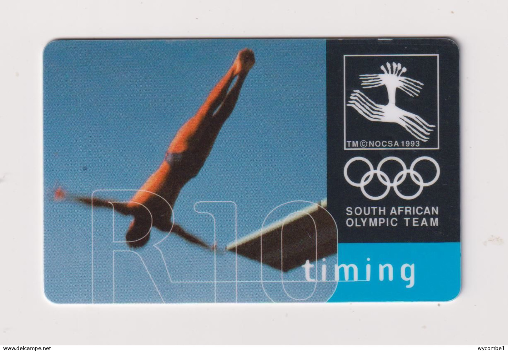 SOUTH AFRICA  -  Olympic Diving Chip Phonecard - Zuid-Afrika