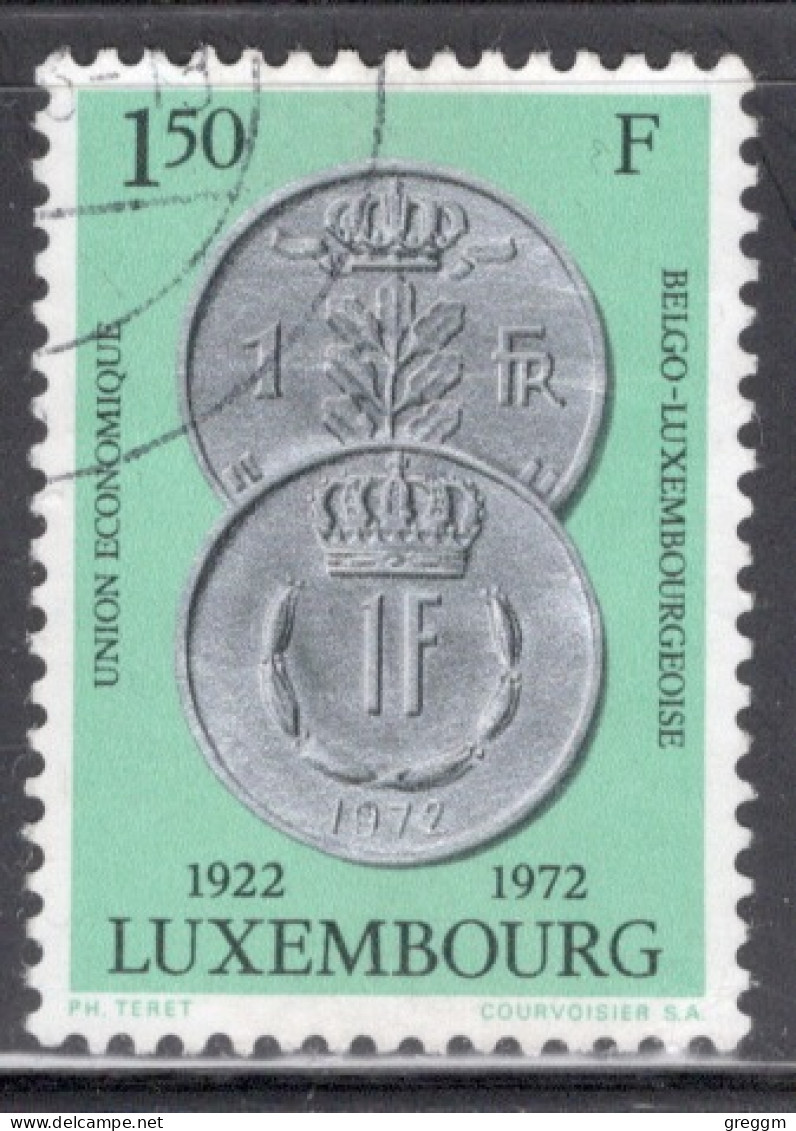 Luxembourg 1972 Single Stamp For The 50th Anniversary Of The Belgium-Luxembourg Economic Union In Fine Used - Gebraucht
