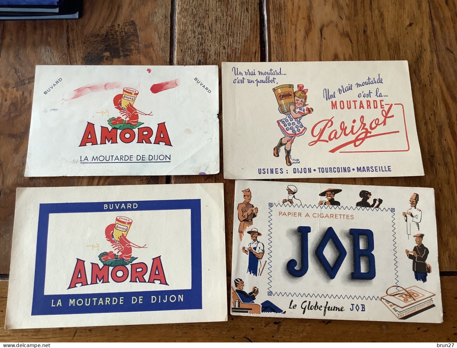 Lot De 7 Buvards Intexa Amora Parizot JOB Pneus Hutchinson Phoscao - Collections, Lots & Series