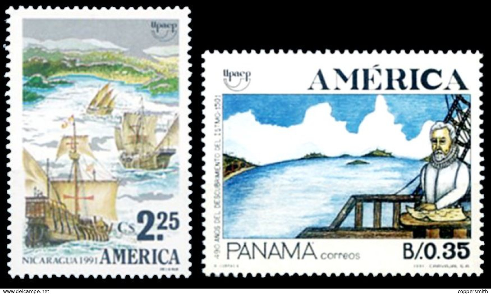 (058) Nicaragua  (547) Panama / UPAE 91 / America / Discoveries   ** / Mnh  Michel 3127 + 1715 - Nicaragua