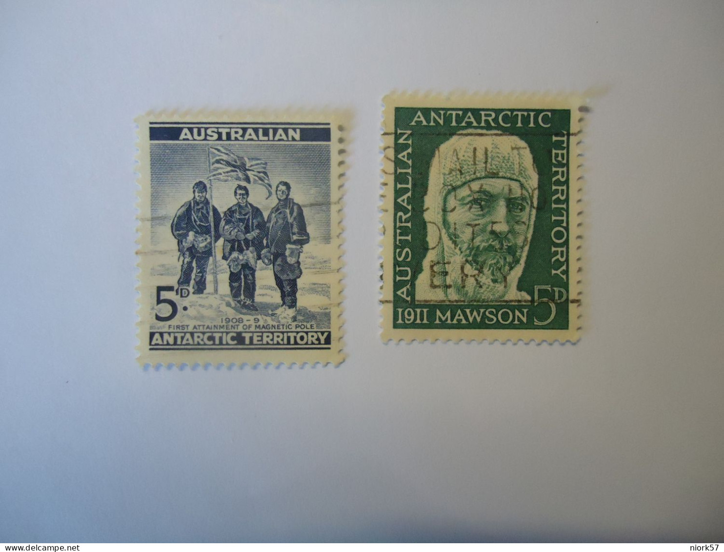 AUSTRALIAN  ANTARTIC 2  USED  STAMPS POLAR 1961 - Other & Unclassified