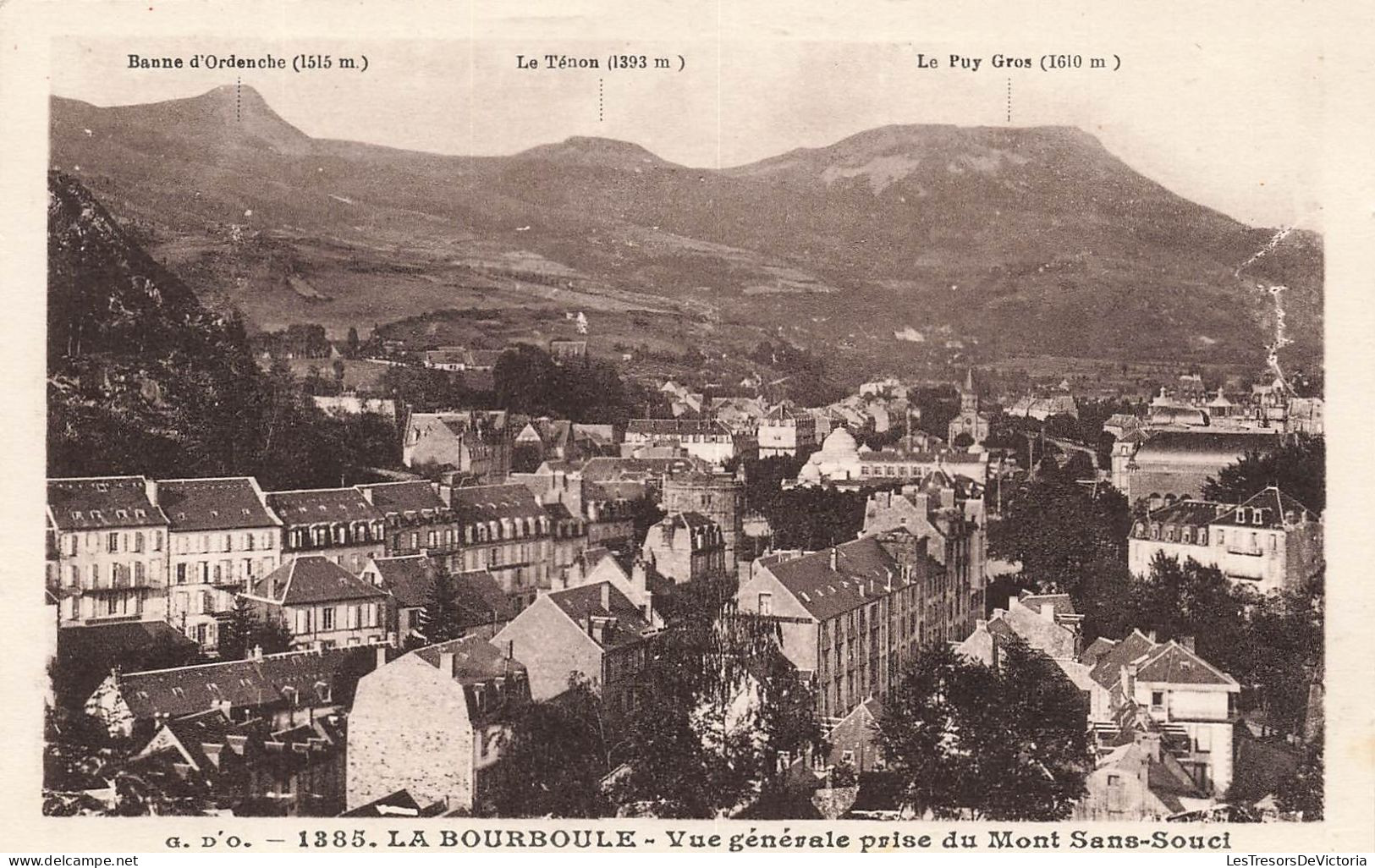 FRANCE - La Bourboule - Vue Générale Prise Du Mont Sans Souci - Carte Postale Ancienne - La Bourboule
