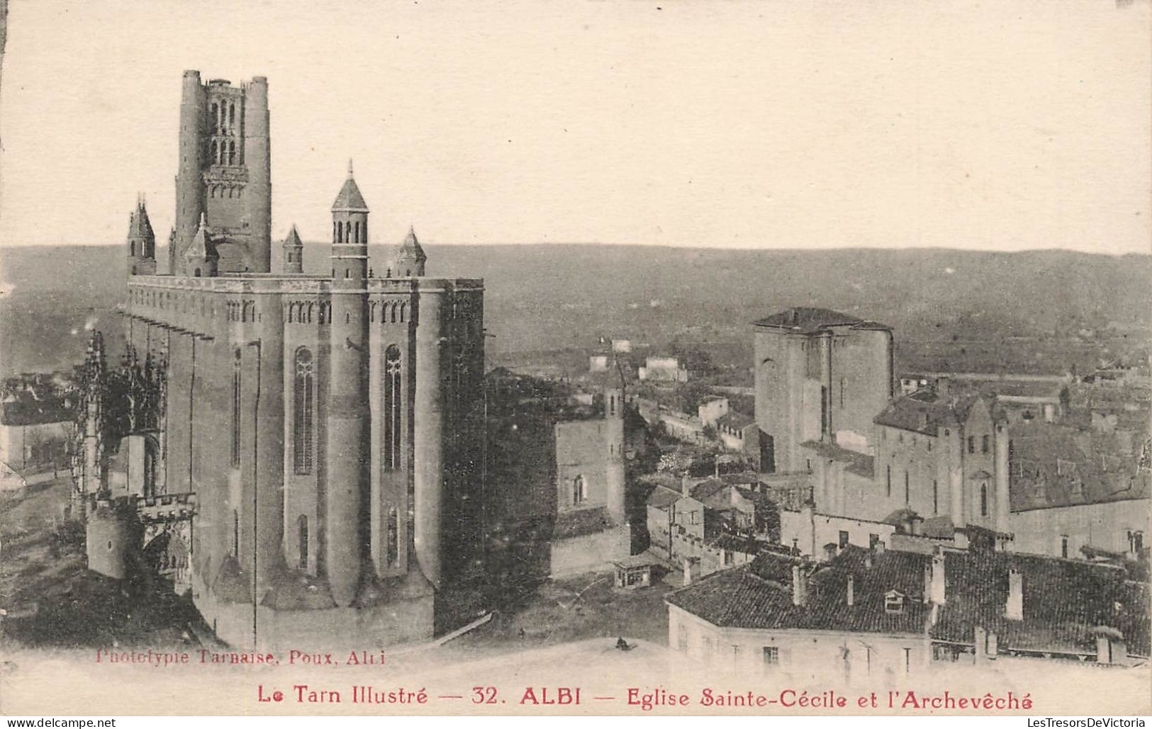 FRANCE - Le Tarn Illustré - Albi - Vue Sur L'église Sainte Cécile Et L'Archevêche  - Carte Postale Ancienne - Albi