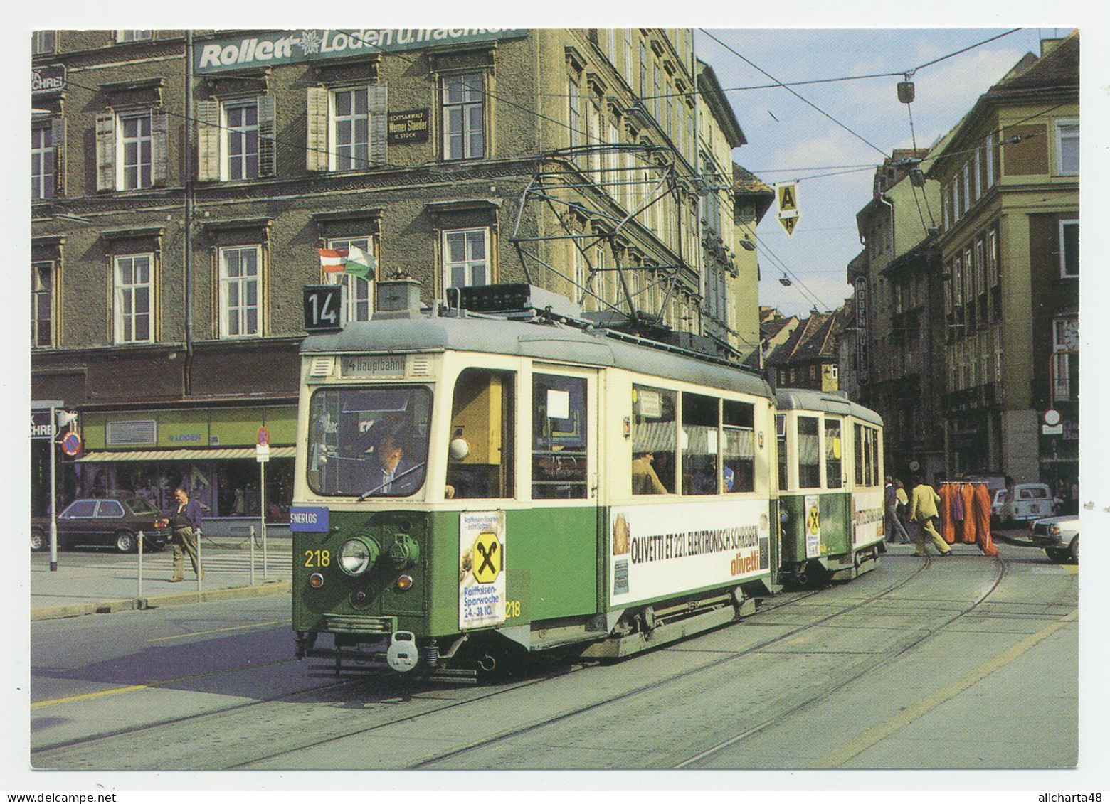 D6963] Austria GRAZ - TRAM 218 Anno 1980 Strassenbahn Tramway Non Viaggiata - Strassenbahnen