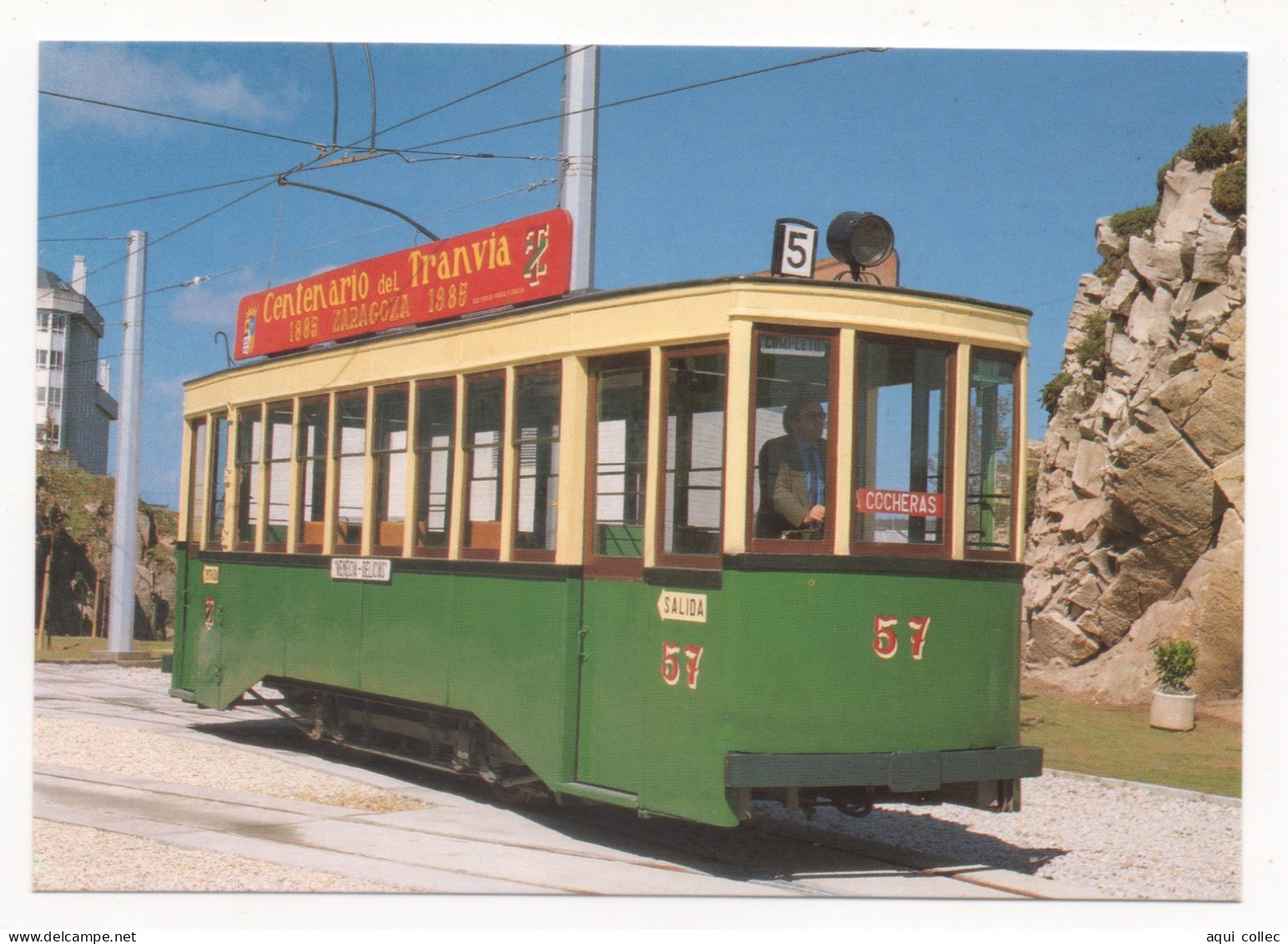 TRAMWAYS DE SARAGOSSE - INAUGURATION  :  19 OCTOBRE 1885 - Strassenbahnen