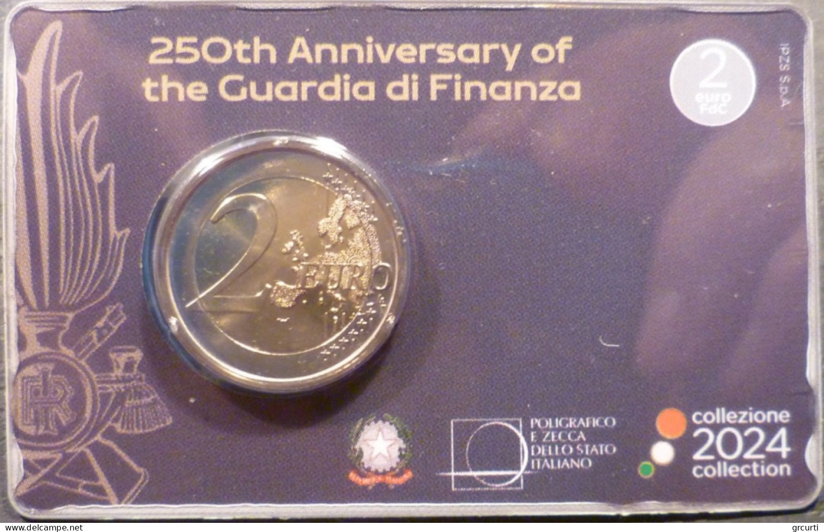 Italia - 2 Euro 2024 - 250° Fondazione Della Guardia Di Finanza - Fior Di Conio - Italy