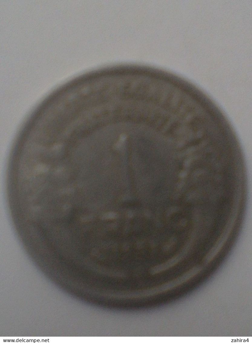 1 Francs  1957 B  - Morlon - Alu - 50 Centimes